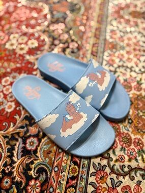 Valfré EXTREMELY RARE Light Blue Angel Cloud Slide Stoner Sandals BRAND NEW